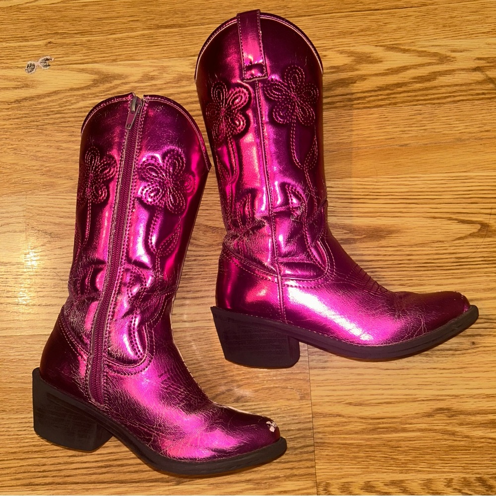 Madden Girl Shiny Cowgirl Boots